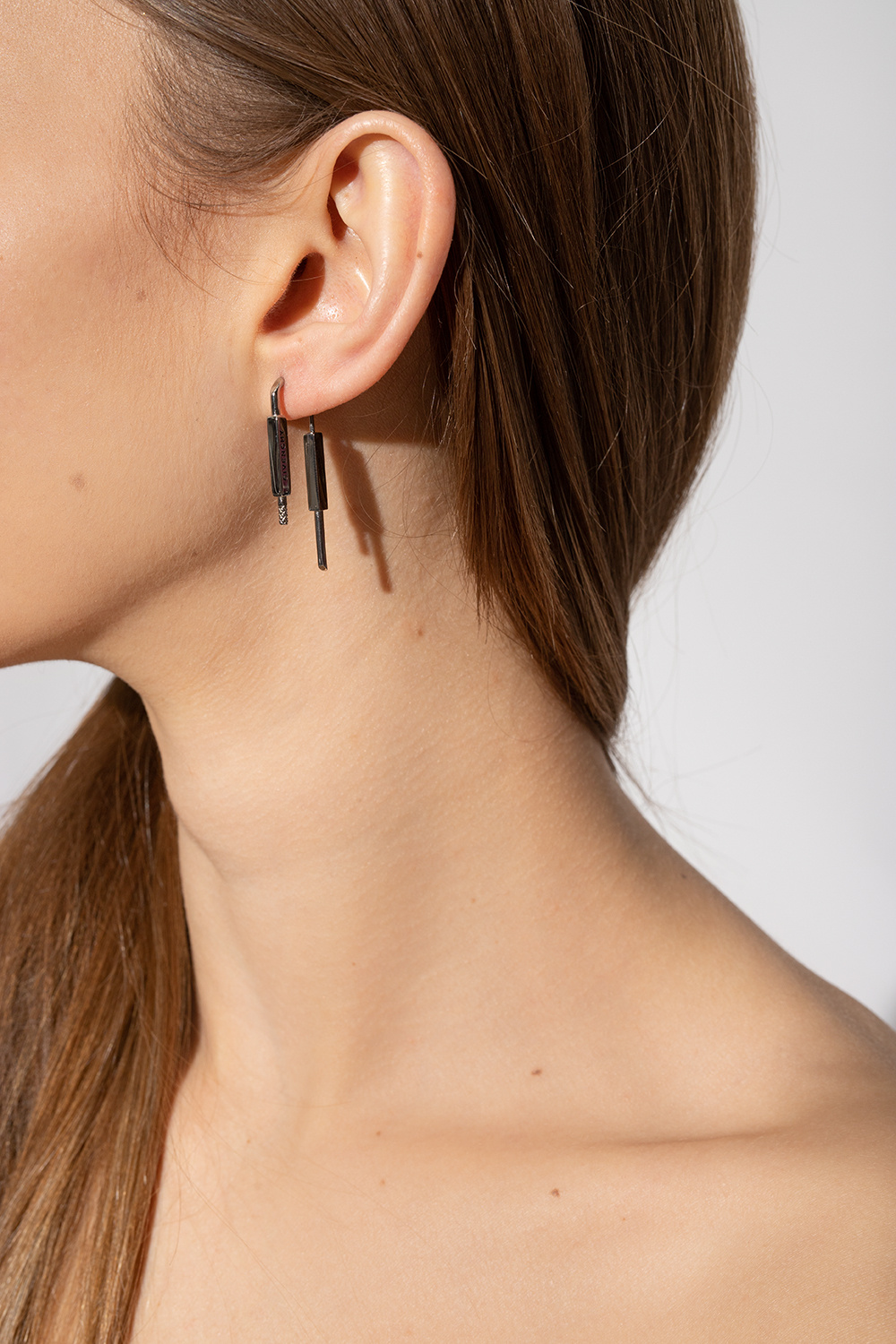 【Givenchy】 U-Lockイヤリング Givenchy Men's U Lock Earrings with Crystals | Neiman Marcus
